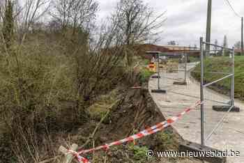 Grondverzakking aan de Paterberg brengt ook wielerwedstrijden in de problemen: “Zelfs de afsluiting is meters naar beneden gevallen”