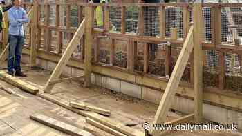 Britain's first modern home made using straw, water and mud could go on the market after being built as part of an energy efficiency drive