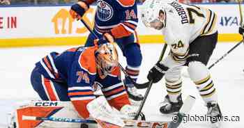 Edmonton Oilers rally but lose 6-5 to Boston Bruins in OT