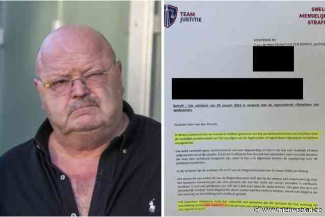 Michel Van den Brande krijgt antwoord van minister na boze brief