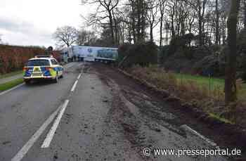 POL-OL: +++ Westerstede: Lkw-Unfall endet glimpflich +++