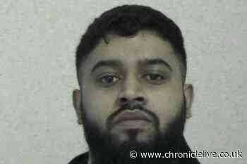 South Shields banned driver deliberately drove at and hit police car then went on run for six months