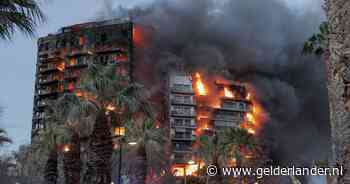 Grote brand in torenflat in Spaanse Valencia: tot dusver 14 gewonden, mogelijk mensen vast