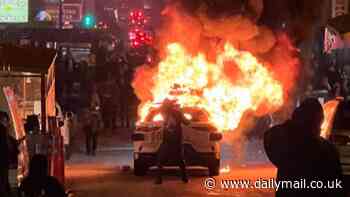 Rollout of Waymo's self-driving taxis in LA is paused amid 'very real public safety concerns' after two crashes within minutes of each other - and one fire