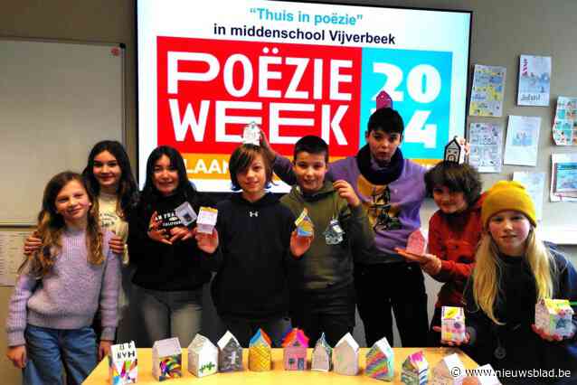 Leerlingen Middenschool Vijverbeek ondergedompeld in poëzie