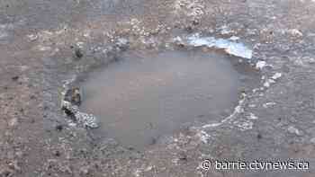 City of Barrie reports one of the worst pothole season yet