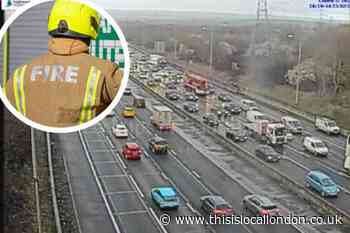 M25 Dartford Crossing crash: Person 'treated at scene'
