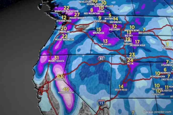 Forecaster: Double Storm System To Deliver Multiple Feet Of Snow Across The West
