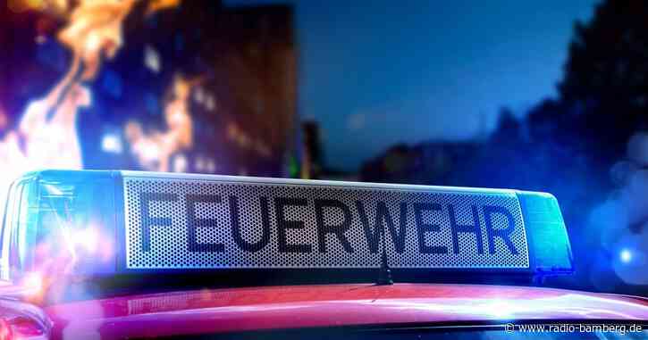 Brand vor Lagerhalle in Bamberg