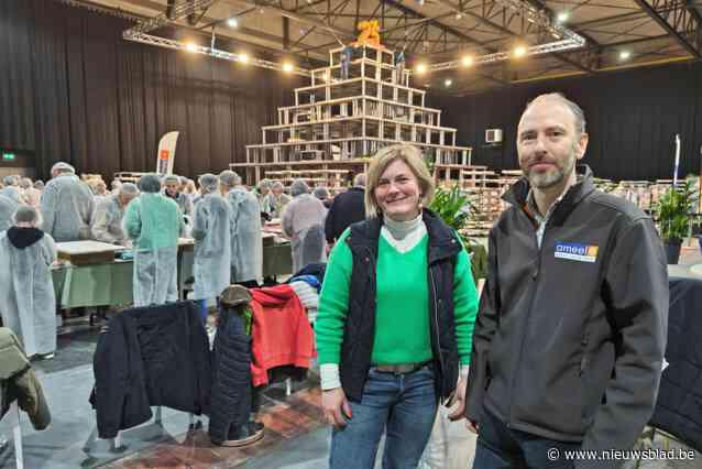 Ameel Candy World bouwt met 120 vrijwilligers ‘Grootste snoeptaart ter wereld’: “Het wordt enorm spannend”