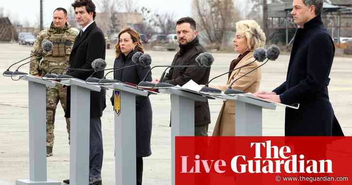 Russia-Ukraine war live: world leaders offer support to Ukraine on second anniversary of Russian invasion