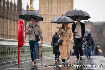 Met Office north London forecast: Yellow rain warning issued