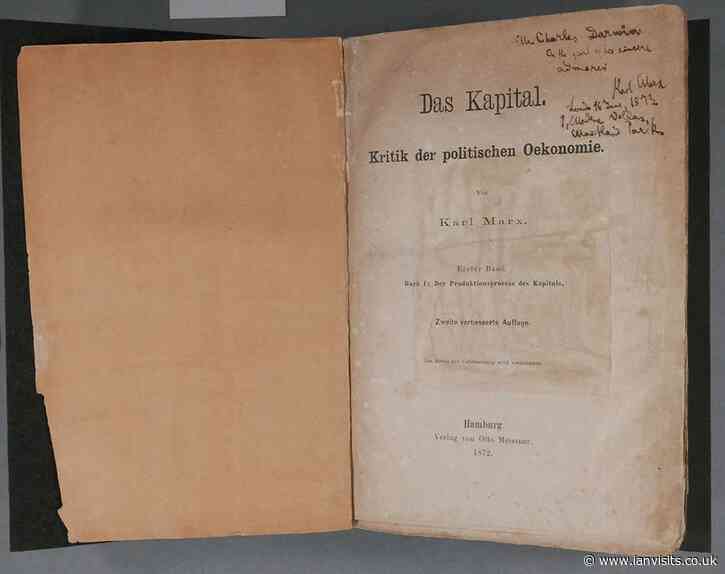 Charles Darwin’s unread copy of Marx’s Das Kapital restored for display