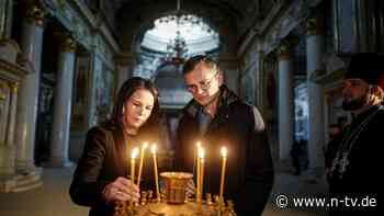 Ukraine-Besuch zum Jahrestag: Baerbock sieht trotzdem "Tag der Freude"