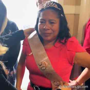 WATCH:  Mom surprised with quinceanera at 50th birthday party