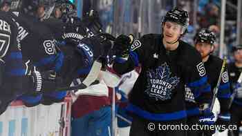 Tyler Bertuzzi records hat trick as Maple Leafs beat Avalanche 4-3
