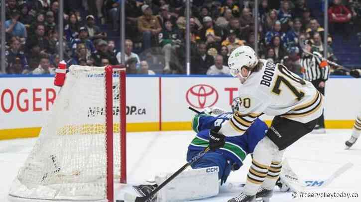 Boeser scores in OT as Canucks edge Bruins 3-2