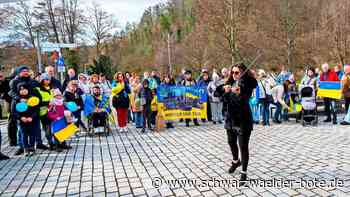Kundgebung in Nagold: Ein Zeichen der Solidarität mit der Ukraine