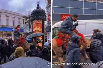 Man spotted on back of camel in Newham High Street