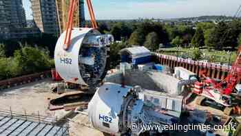 Giant borer Emily starts digging HS2 Northolt Tunnel