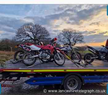 Four bikes seized after riders cause damage at Rivington