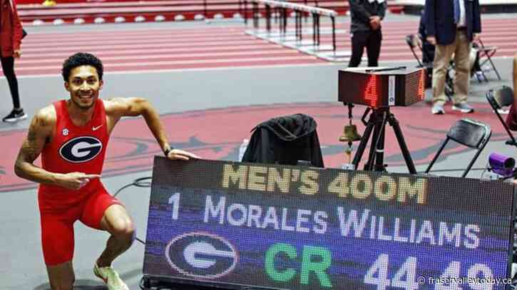 Canada’s Christopher Morales Williams sets world indoor 400m record over weekend