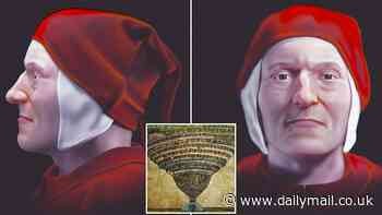 Meet the man who created our vision of hell: Scientists reconstruct the face of Dante for the first time in more than 700 years