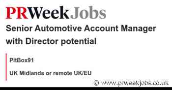 PitBox91: Senior Automotive Account Manager with Director potential