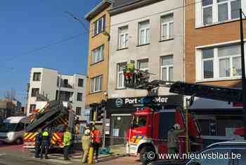 Bakstenen uit gevel vallen op Turnhoutsebaan in Borgerhout: brandweer en stadsingenieur ter plaatse