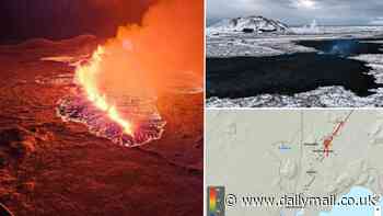 Is Iceland's volcano about to erupt again? Magma accumulating beneath Svartsengi has reached such high levels it could burst at any second - as experts warn it's 'not very wise' to spend the night nearby
