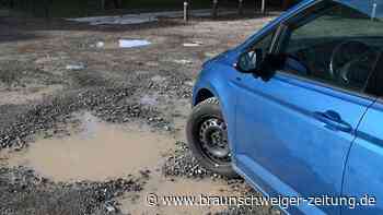 Wolfsburger Parkplatz gleicht einer Kraterlandschaft