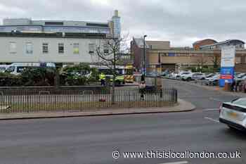Crime scene at Lewisham Hospital after stabbing - LIVE
