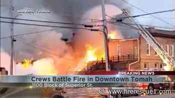 Over 80 FFs battle downtown structure fire in Wis. city