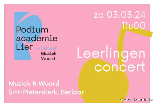 Jaarlijks leerlingen - en lerarenconcert Podiumacademie in Berlaarse Sint-Pieterskerk