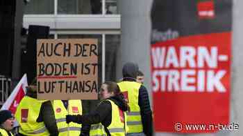 Von Mittwoch bis Freitag: Verdi ruft Lufthansa-Bodenpersonal erneut zu Warnstreik auf
