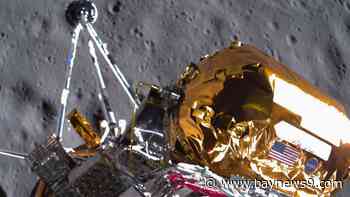 Toppled moon lander sends back more images, with only hours left until it dies