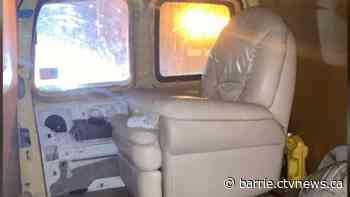 Child found unbuckled, sitting in recliner inside van during traffic stop in Bradford, Ont.