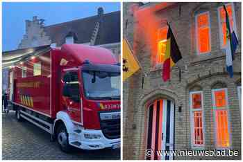 Unieke brandweerwagen voorgesteld bij ‘brandend’ gemeentehuis: “Onze 5G is een nationale primeur in de hulpverlening”