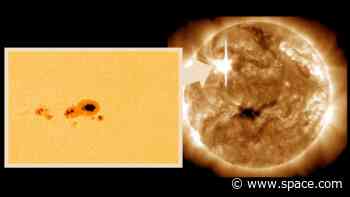 Put on your eclipse glasses and look up to see the biggest sunspot in years before it disappears from view