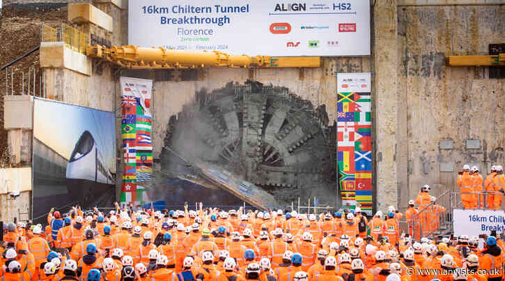 HS2 — UK’s largest railway tunnel boring machine completes 10-mile dig under the Chilterns