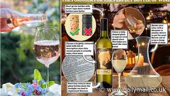 Revealed: The formula for the perfect bottle of wine - as studies show the colour of the vessel, type of cork and even style of label can influence the taste