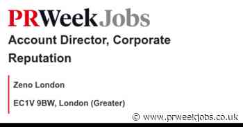 Zeno London: Account Director, Corporate Reputation