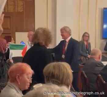 Palestine protester 'assaulted' during Chorley Council meeting