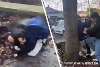 Beelden tonen hoe leerling in elkaar wordt geslagen door vier jongeren aan schoolpoort: “Kans is groot dat ze zich van slachtoffer hebben vergist”