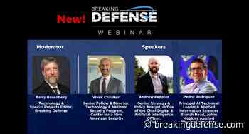 Live today at 2pm ET: Generative AI, national security, and DoD business transformation webinar