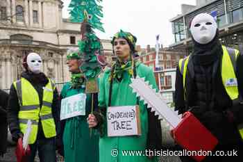 Haringey Tree Protectors protest at ABI conference