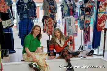 Wirral fashion designer exhibits collection in charity shop