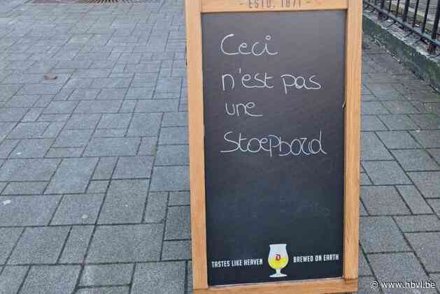 Looise handelaars uiten hun ongenoegen na beslissing gemeente: “Ceci n’est pas une stoepbord”