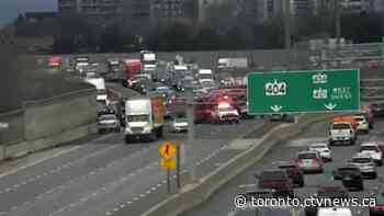 Southbound DVP closed from Hwy 401 to York Mills following serious crash