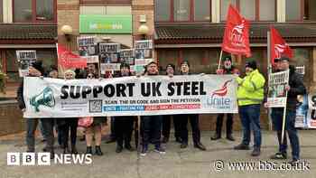 Union protest over proposed Scunthorpe steel job losses